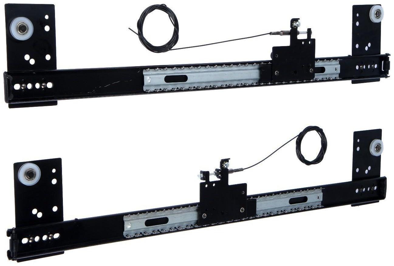 Комплект направляющих для поворотных дверей ТУНДРА L=600 мм., H=35 мм.