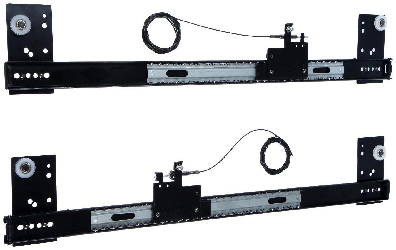 Комплект направляющих для поворотных дверей ТУНДРА L=650 мм., H=35 мм.
