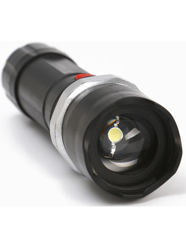 Фонарь ручной, 1 Вт, LED, 3 AAA, ZOOM, 14.5 x 3.4 см