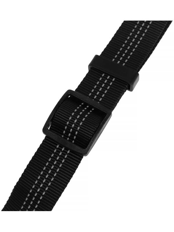 Автомобильный поводок с креплением в замок безопасности. 50-75 см, черный