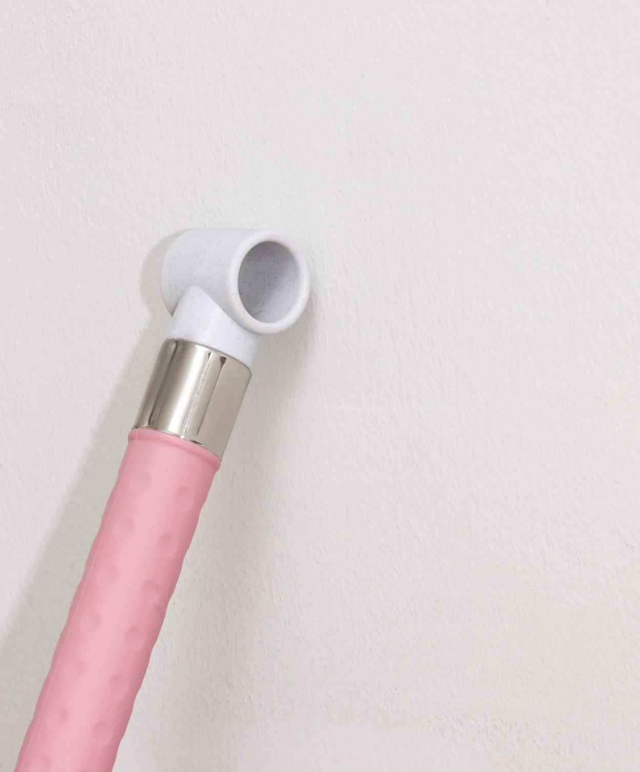 Швабра с отжимом и ведро с металлической центрифугой, 46,5×28,5×23,5 см, 10 л, телескопическая ручка 86-117,5 см, дополнительная насадка из микрофибры 15,5 см, цвет розовый