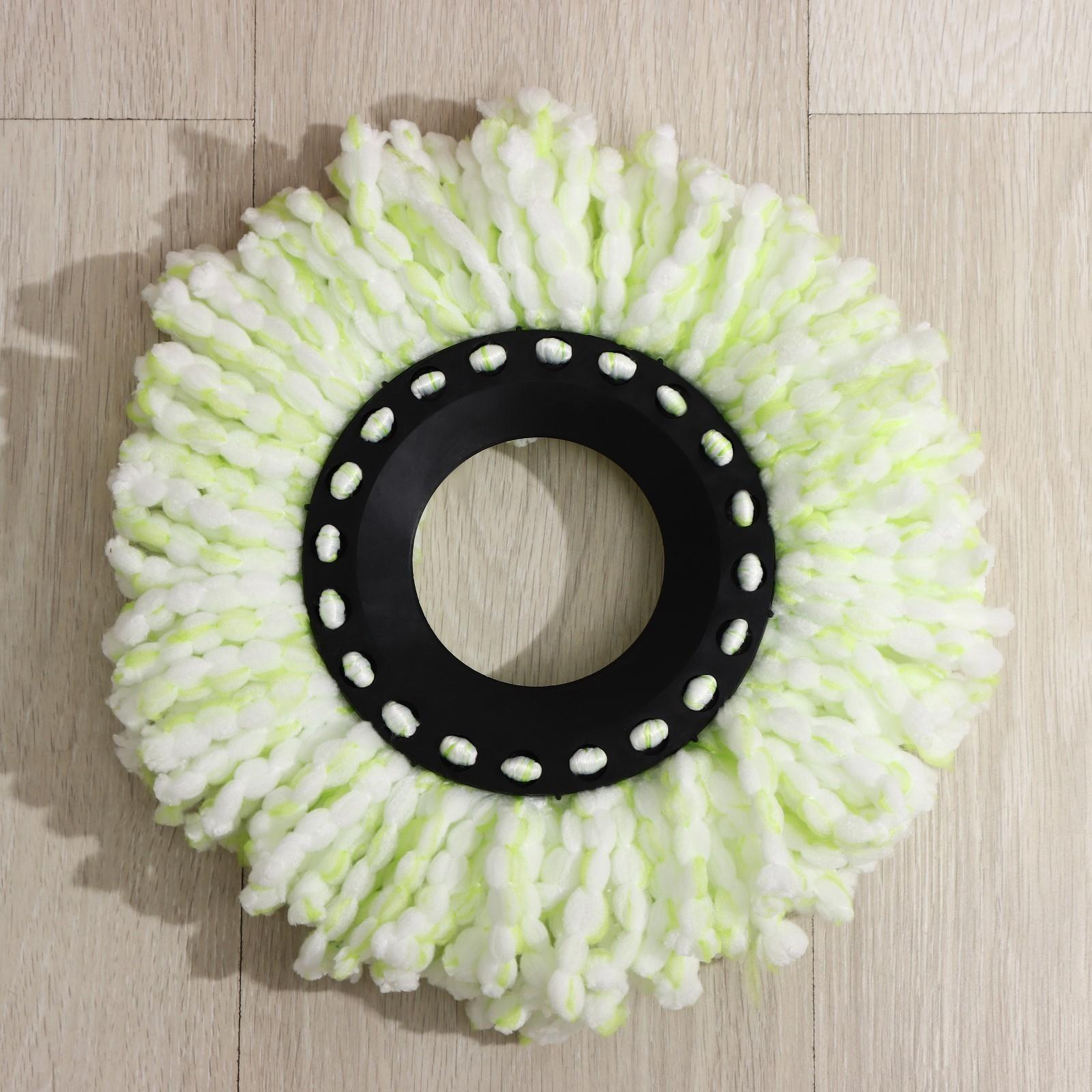 Швабра с отжимом и ведро с металлической центрифугой, 46,5×28,5×23,5 см, 10 л, телескопическая ручка 86-117,5 см, дополнительная насадка из микрофибры 15,5 см, цвет розовый