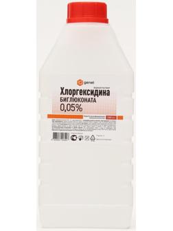 Водный раствор хлоргексидина биглюконата 0.05%, 1 л