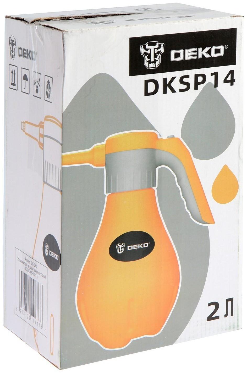 Распылитель аккумуляторный DEKO DKSP14, 3.7 В, 2 Ач, Li-ion, 2 л, 280 мл/мин, 2 режима