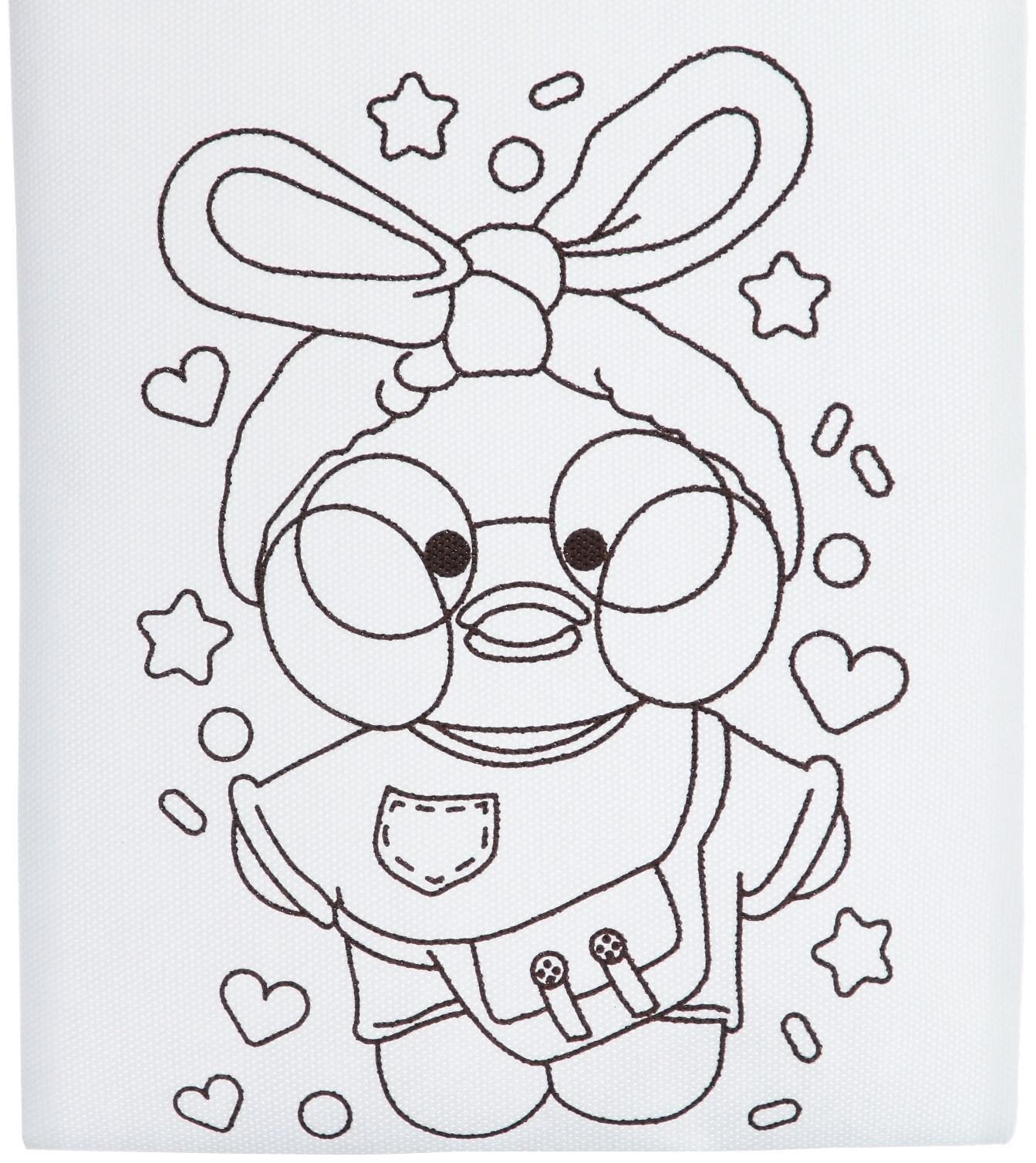 Сумка-Шоппер, раскраска «Уточка» 20 × 27 см