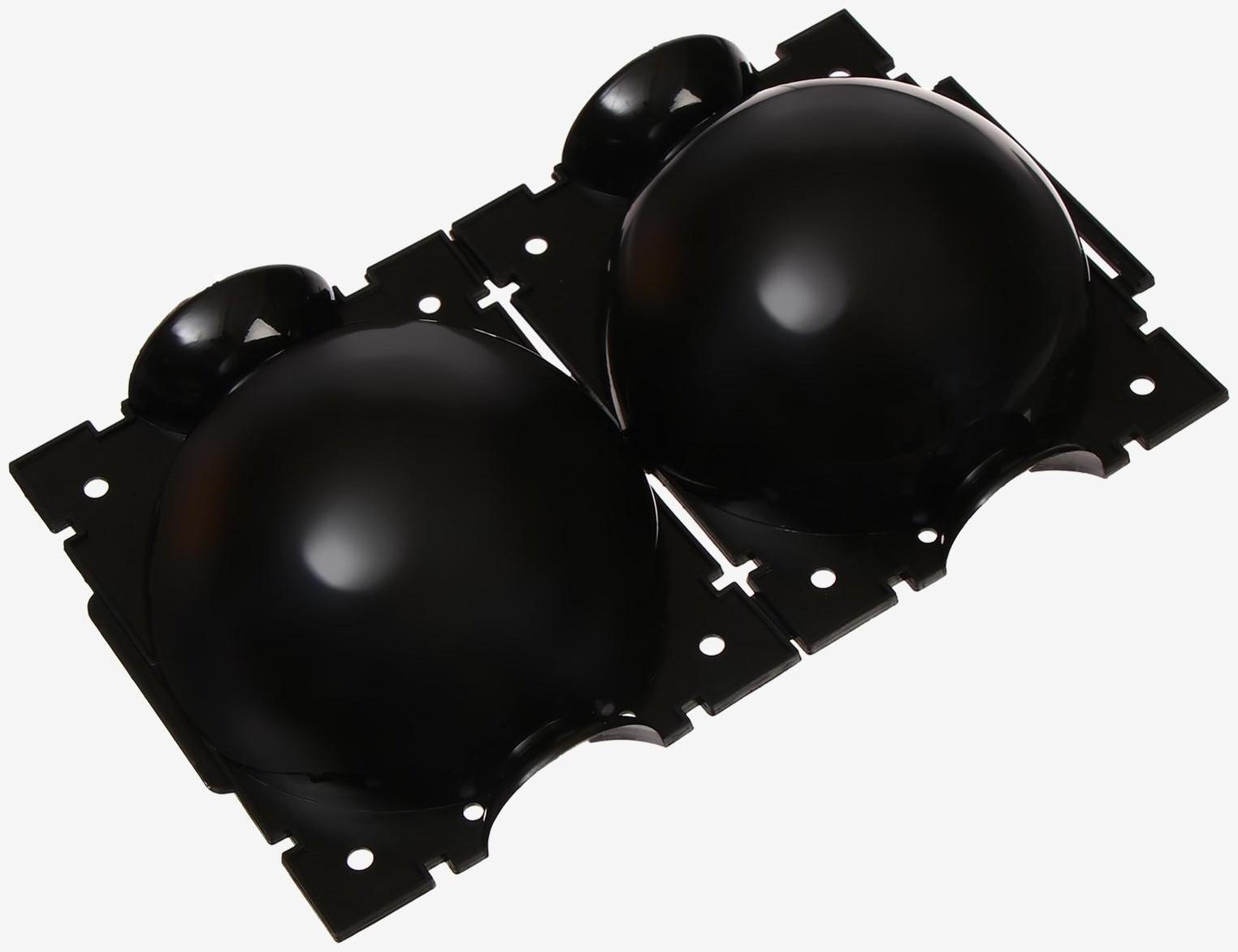 Шар для укоренения растений, d = 8 см, под ветку 1 см, чёрный