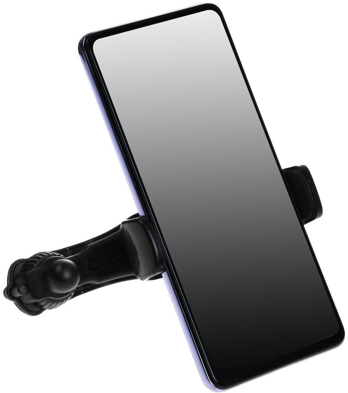 Держатель телефона Cartage в дефлектор, раздвижной 6-10 см, черный