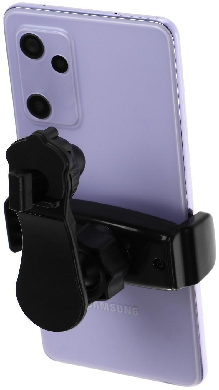 Держатель телефона Cartage в дефлектор, раздвижной 6-10 см, черный