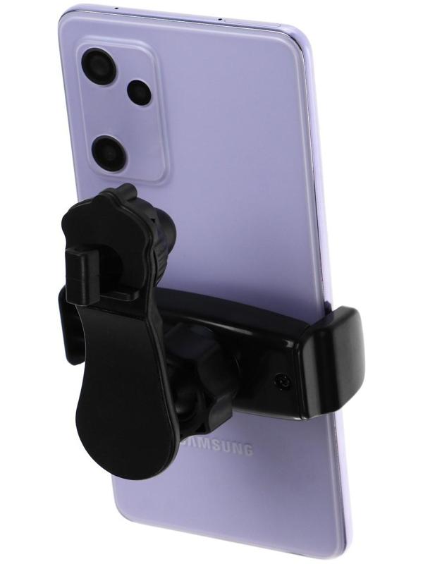 Держатель телефона Cartage в дефлектор, раздвижной 6-10 см, черный