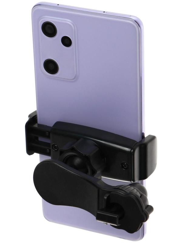 Держатель телефона Cartage в дефлектор, раздвижной 6-10 см, черный