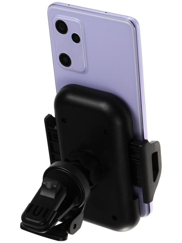 Держатель телефона Cartage в дефлектор, раздвижной 6-11 см, черный