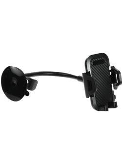 Держатель телефона Cartage на присоске, раздвижной 6-11 см, черный