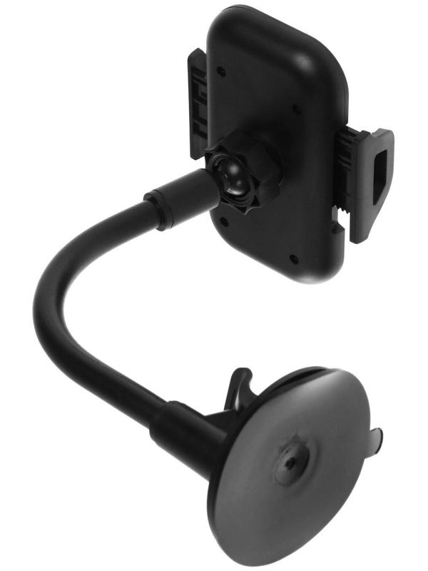 Держатель телефона Cartage на присоске, раздвижной 6-11 см, черный