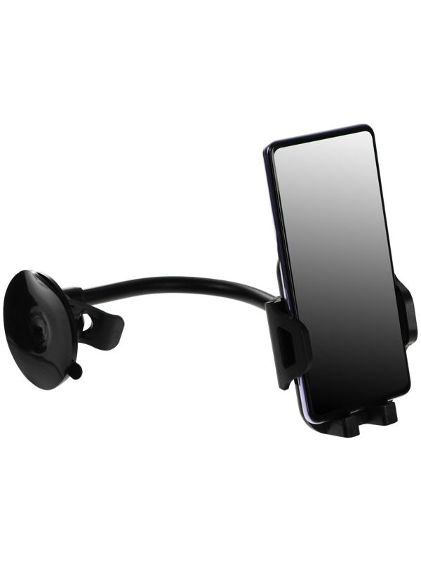 Держатель телефона Cartage на присоске, раздвижной 6-11 см, черный
