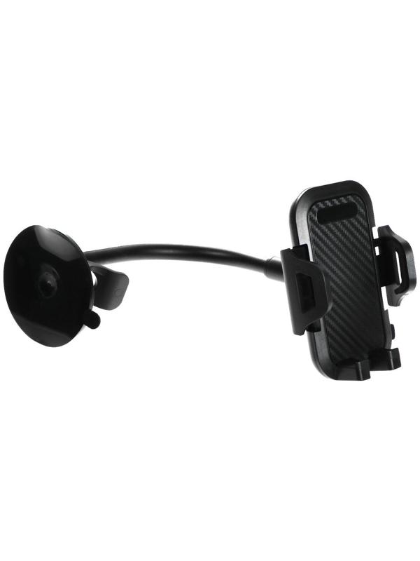 Держатель телефона Cartage на присоске, раздвижной 6-11 см, черный