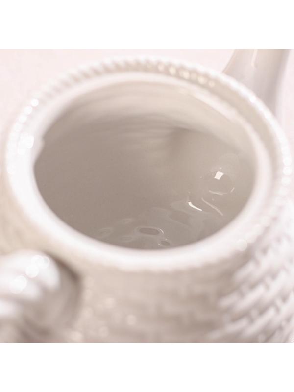 Чайник заварочный Доляна «Зайка», 800 мл, цвет белый