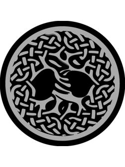 Нашивка с термопечатью «Дерево жизни», богатырь, 16 см