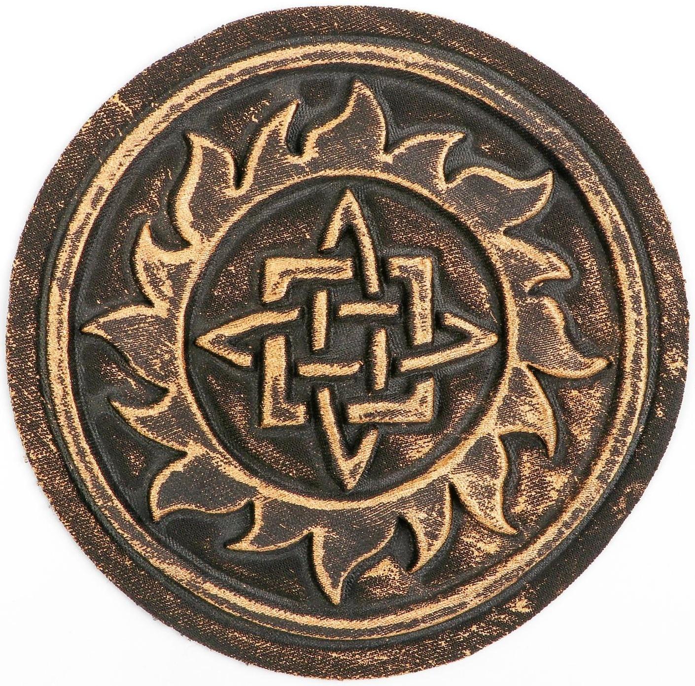 Нашивка с термопечатью «Солнце», богатырь, 16 см