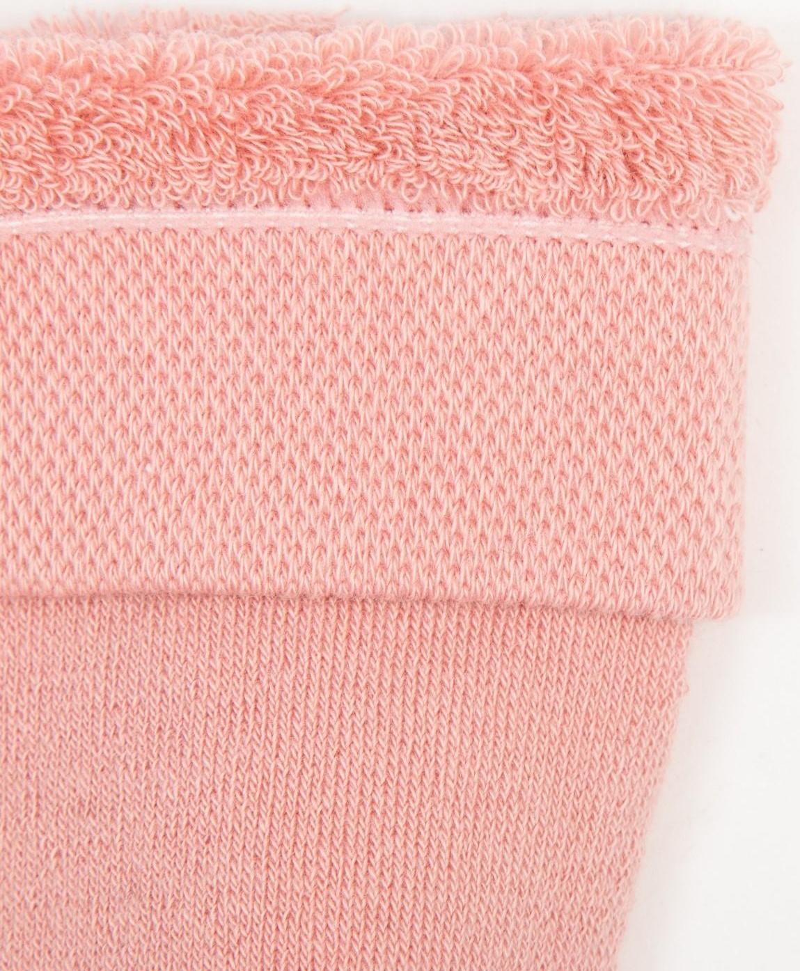 Колготки детские махровые, цвет пыльная роза, рост 110-116 см