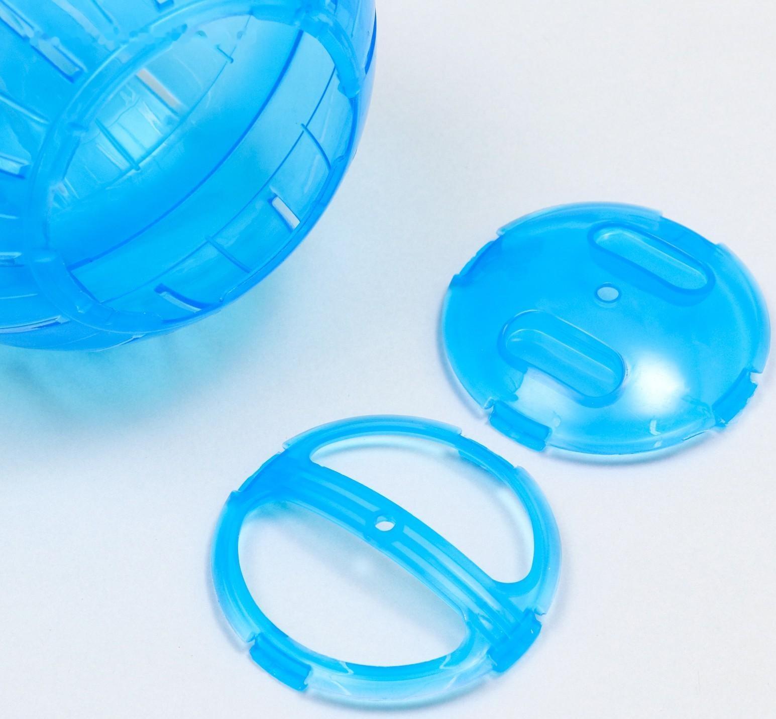 Шар для грызунов на металлическом основании, 12 см, синий