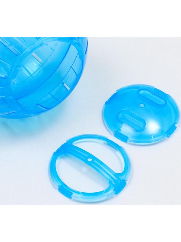 Шар для грызунов на металлическом основании, 12 см, синий