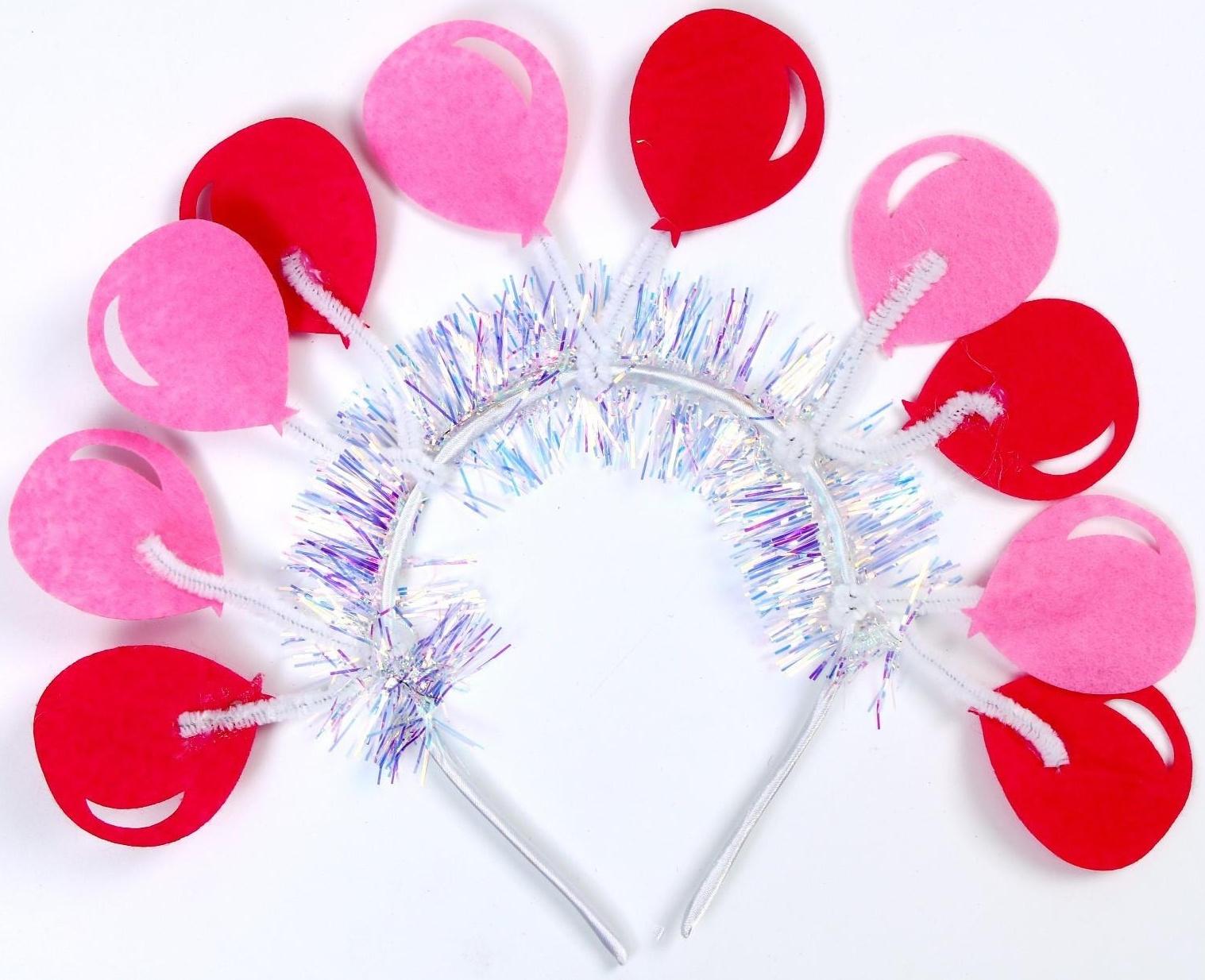 Карнавальный ободок «Шары», цвета МИКС