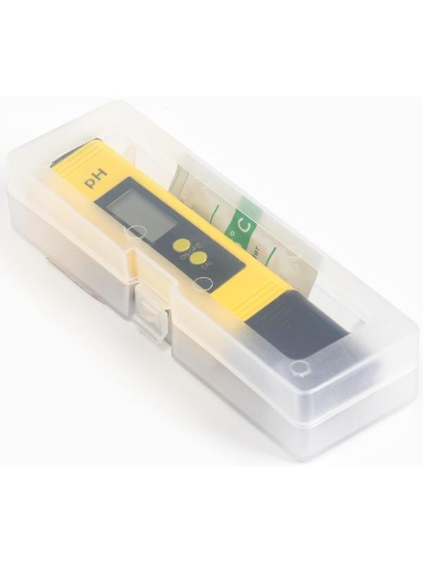Измеритель кислотности воды, электронный, с порошками для калибровки, 0,00-14,00 pH, 2 LR44