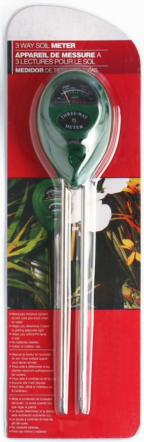 Прибор 3 в 1: pH измеритель солнечного света, кислотности почвы, влажности почвы, l-26 см