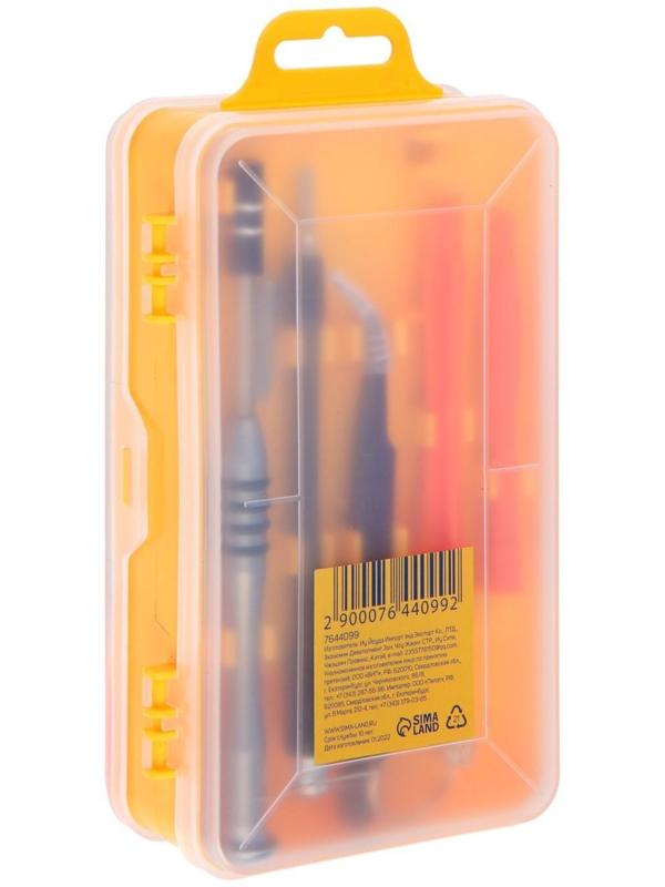 Набор для точных работ ТУНДРА, в кейсе, с адаптерами и магнитайзером, 111 предметов