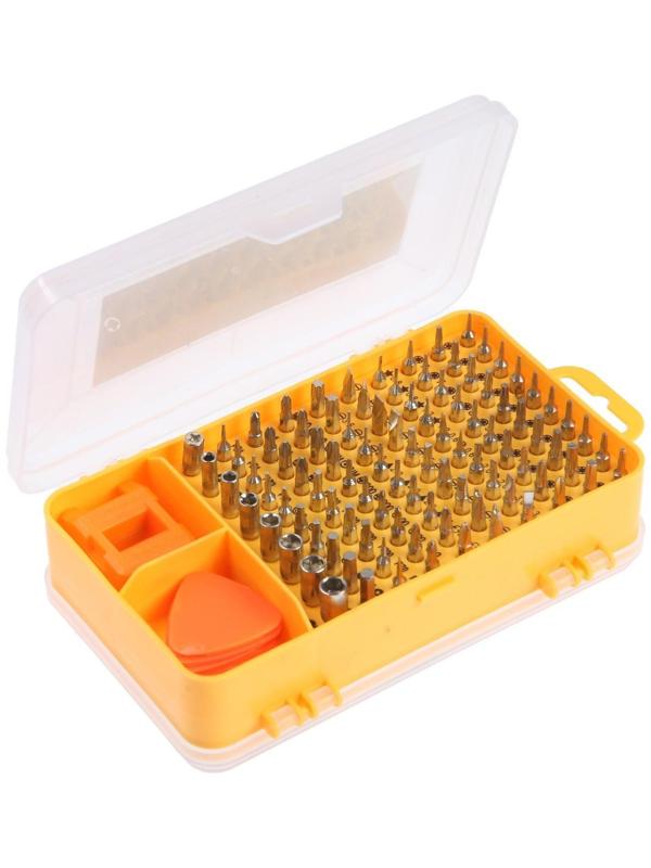 Набор для точных работ ТУНДРА, в кейсе, с адаптерами и магнитайзером, 111 предметов