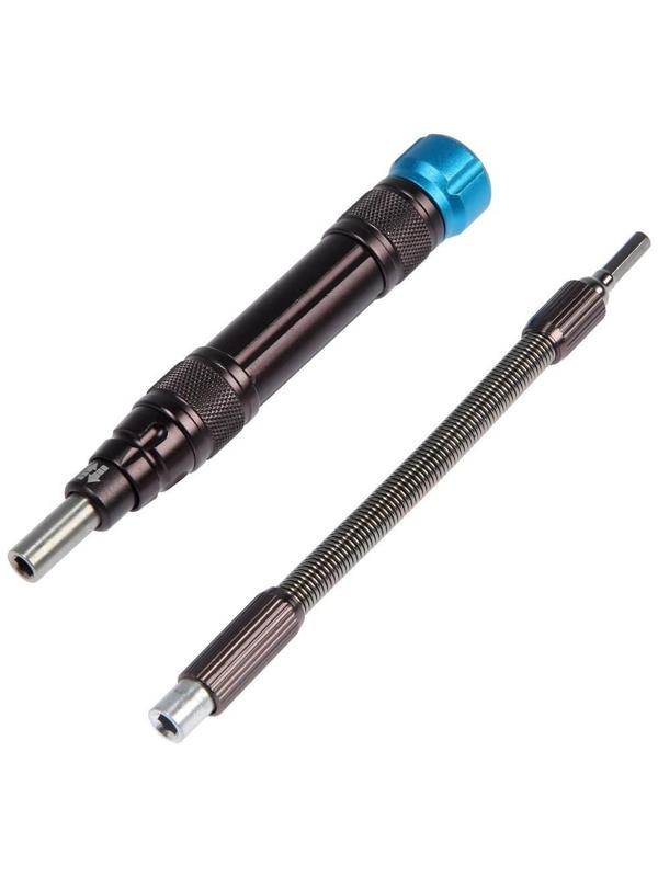 Набор для точных работ ТУНДРА PRO, сталь S2, телескоп. рукоятка, в кейсе, 59 предметов