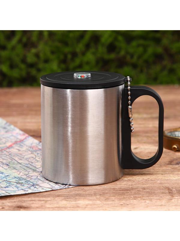 Термокружка с компасом «Все горячее вкуснее», 180 мл