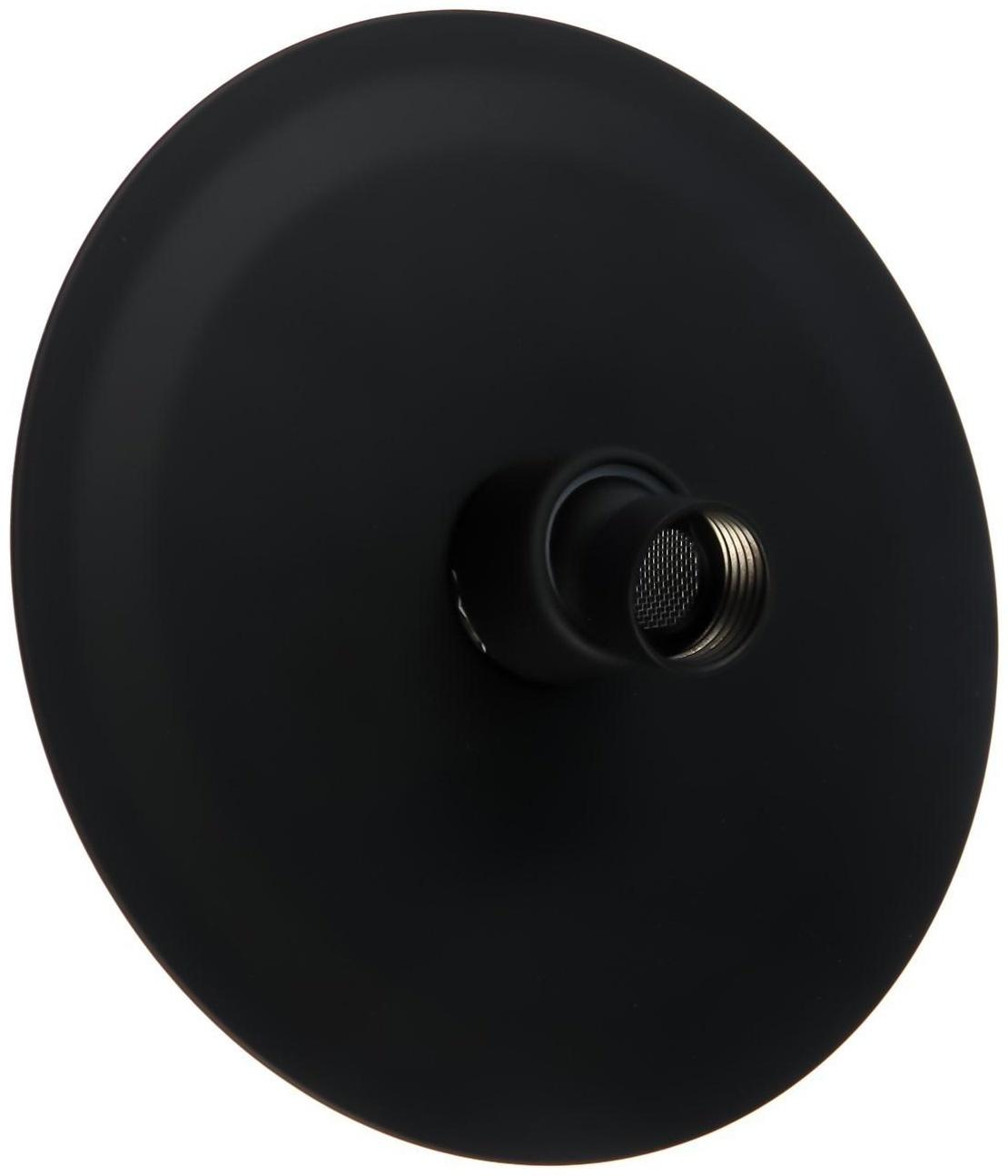 Лейка стационарная ZEIN Z2353, круглая, d=15 см, 1 режим, нержавеющая сталь, черный