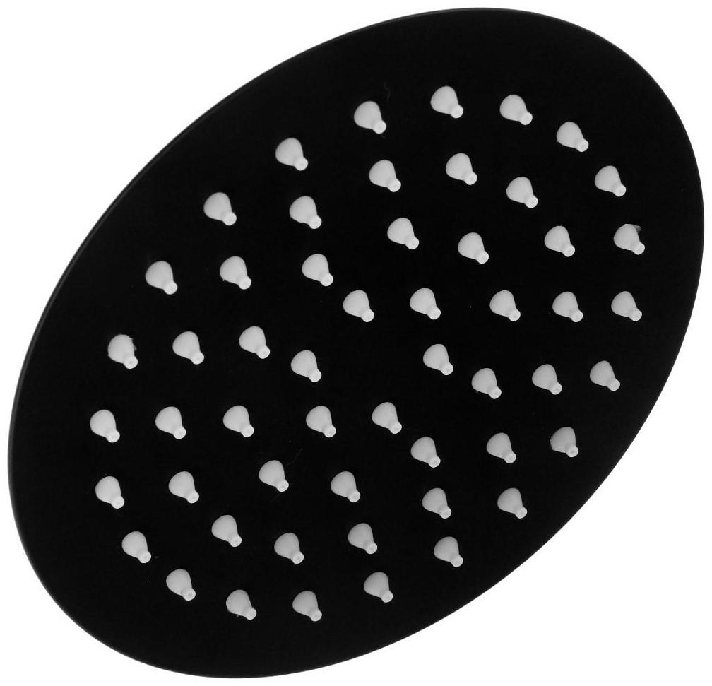 Лейка стационарная ZEIN Z2353, круглая, d=15 см, 1 режим, нержавеющая сталь, черный