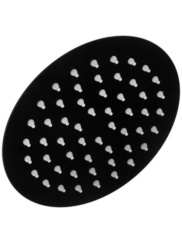 Лейка стационарная ZEIN Z2353, круглая, d=15 см, 1 режим, нержавеющая сталь, черный