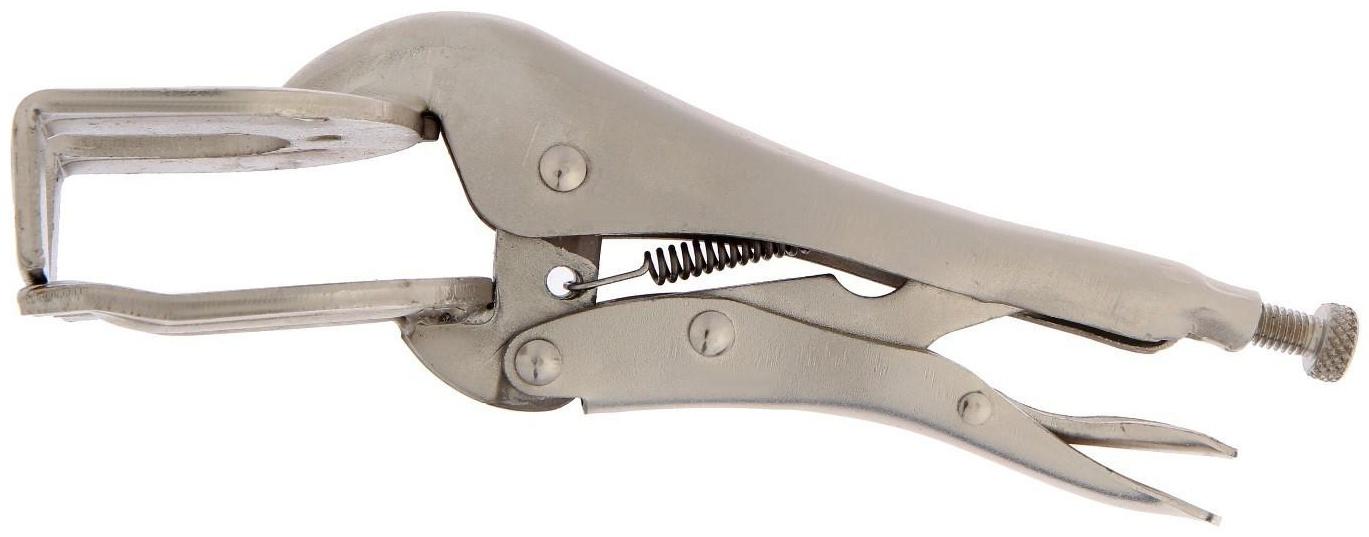 Зажим ручной ТУНДРА, двойной точечный захват, с фиксатором, 250 мм