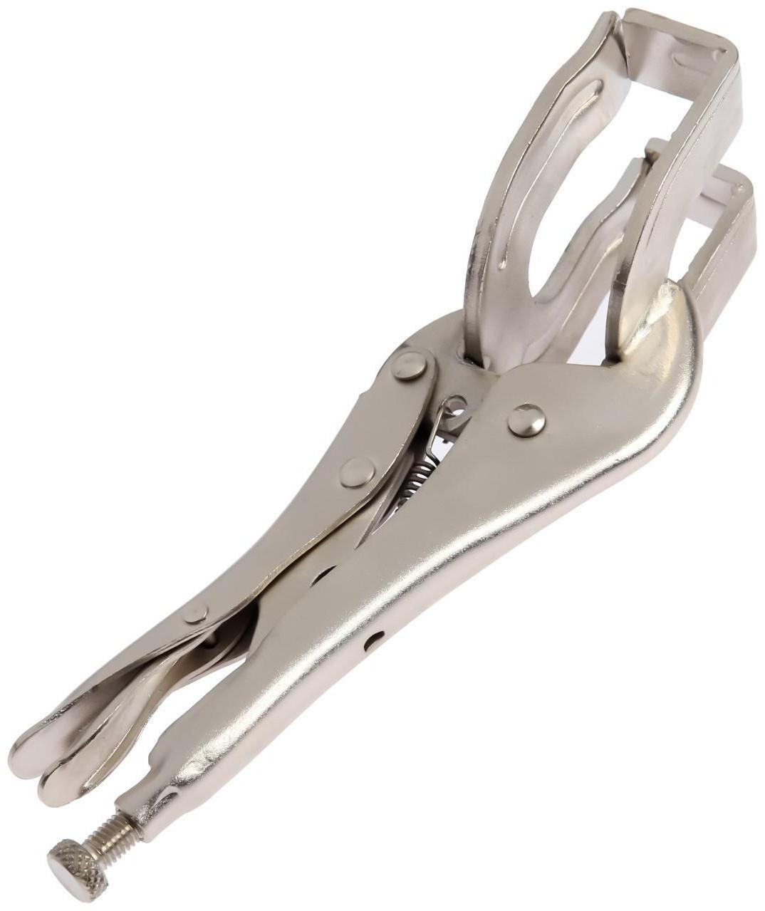 Зажим ручной ТУНДРА, двойной точечный захват, с фиксатором, 250 мм