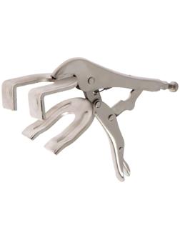 Зажим ручной ТУНДРА, двойной точечный захват, с фиксатором, 250 мм