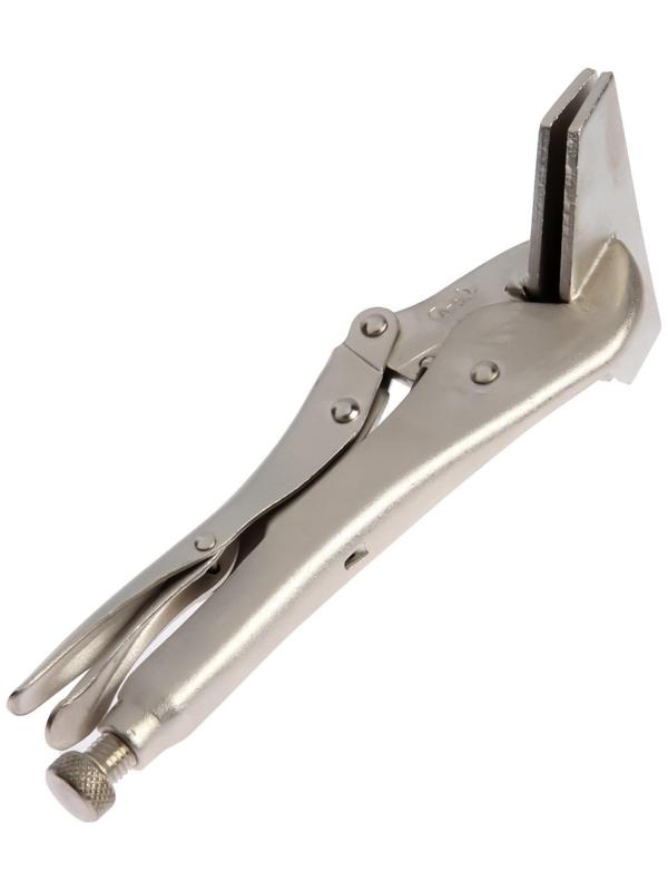 Зажим ручной ТУНДРА, широкий плоский захват, с фиксатором, 250 мм