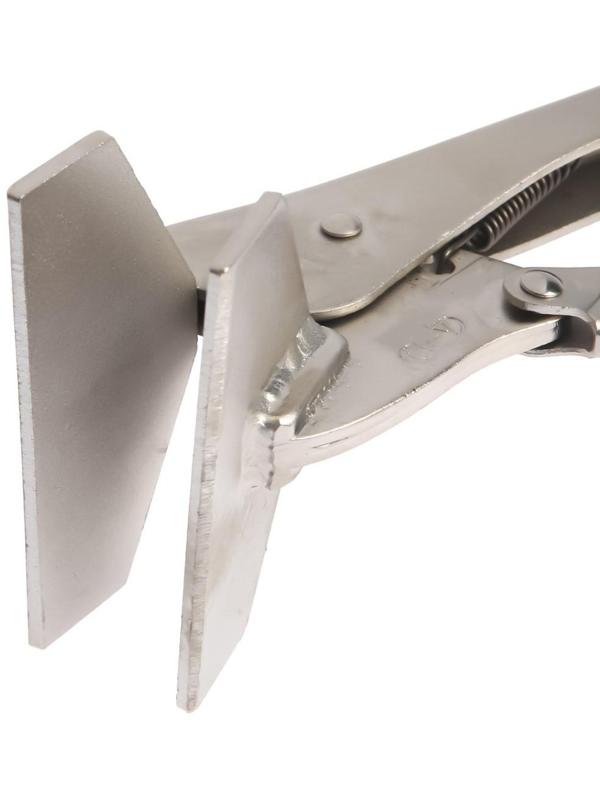 Зажим ручной ТУНДРА, широкий плоский захват, с фиксатором, 250 мм