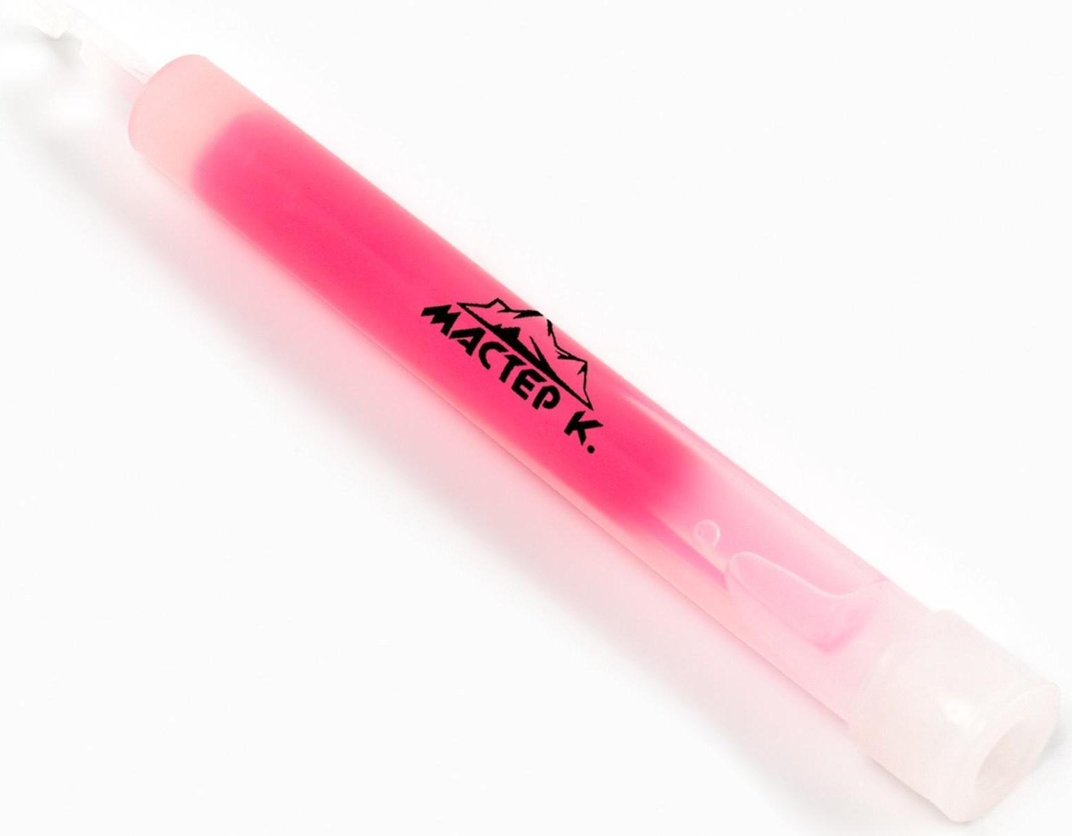 Химический источник света 15см, розовый