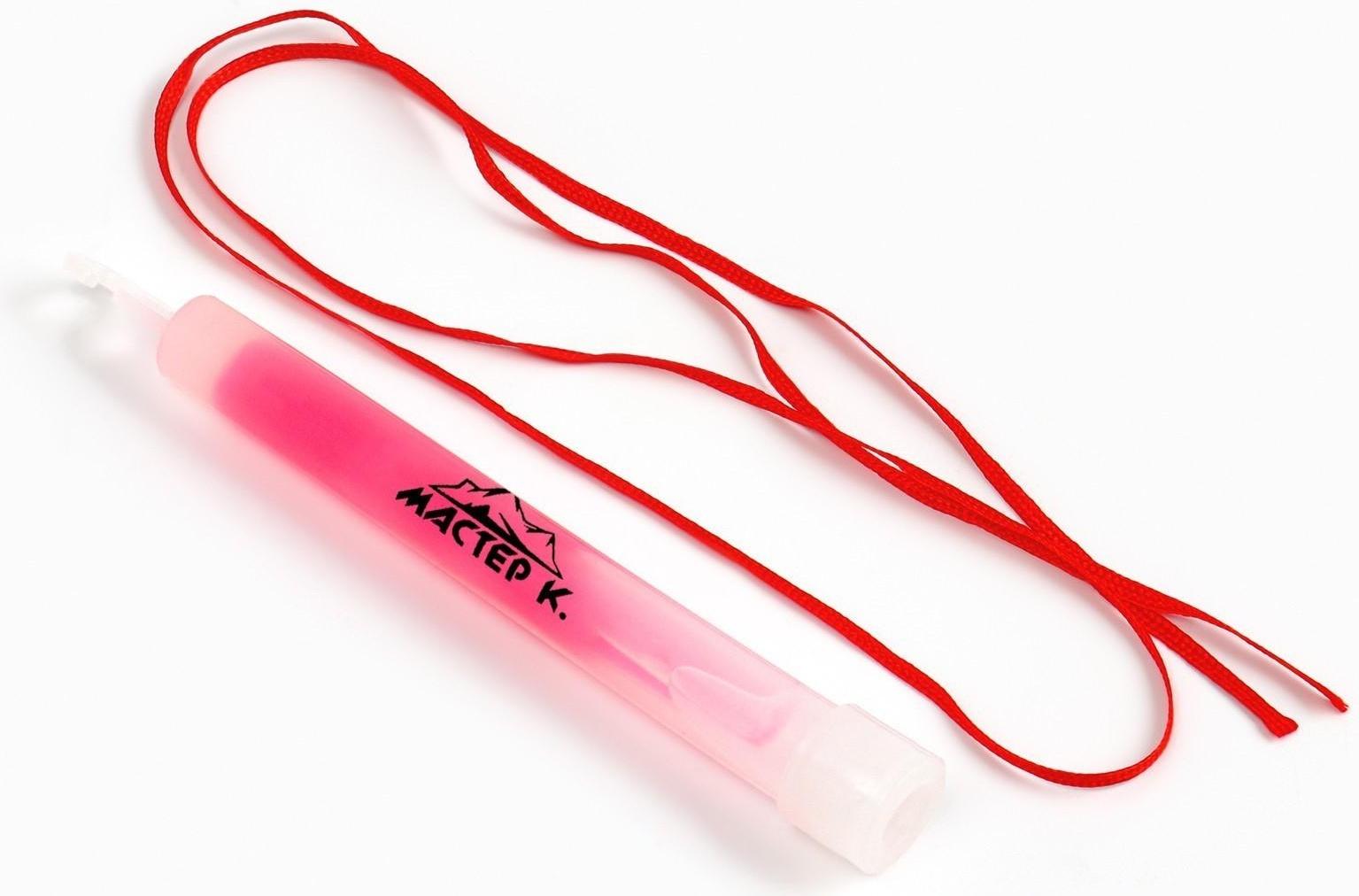 Химический источник света 15см, розовый