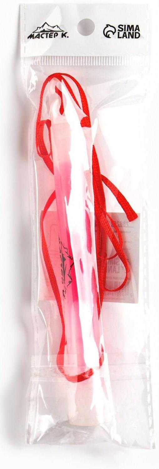 Химический источник света 15см, розовый