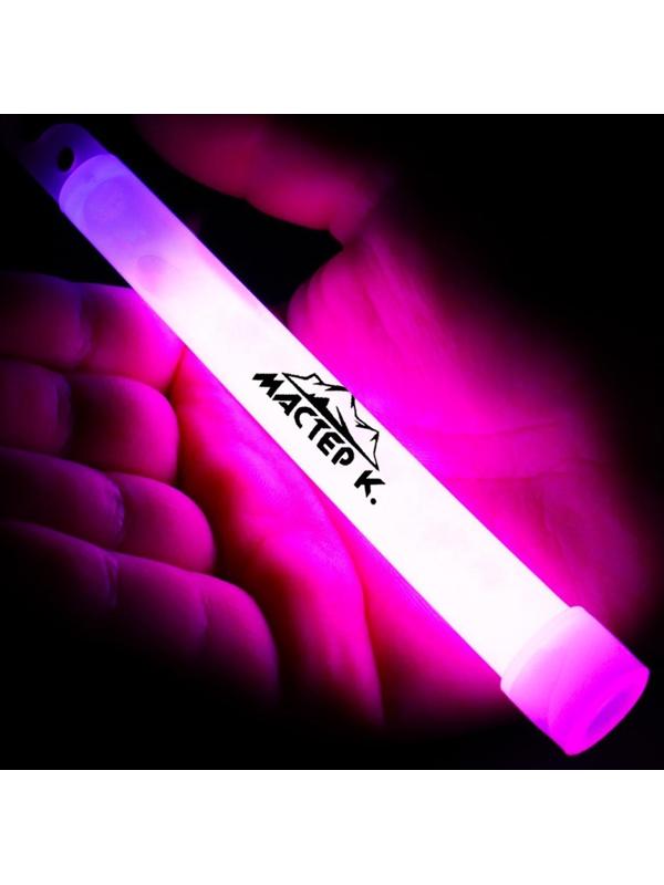 Химический источник света 15см, розовый