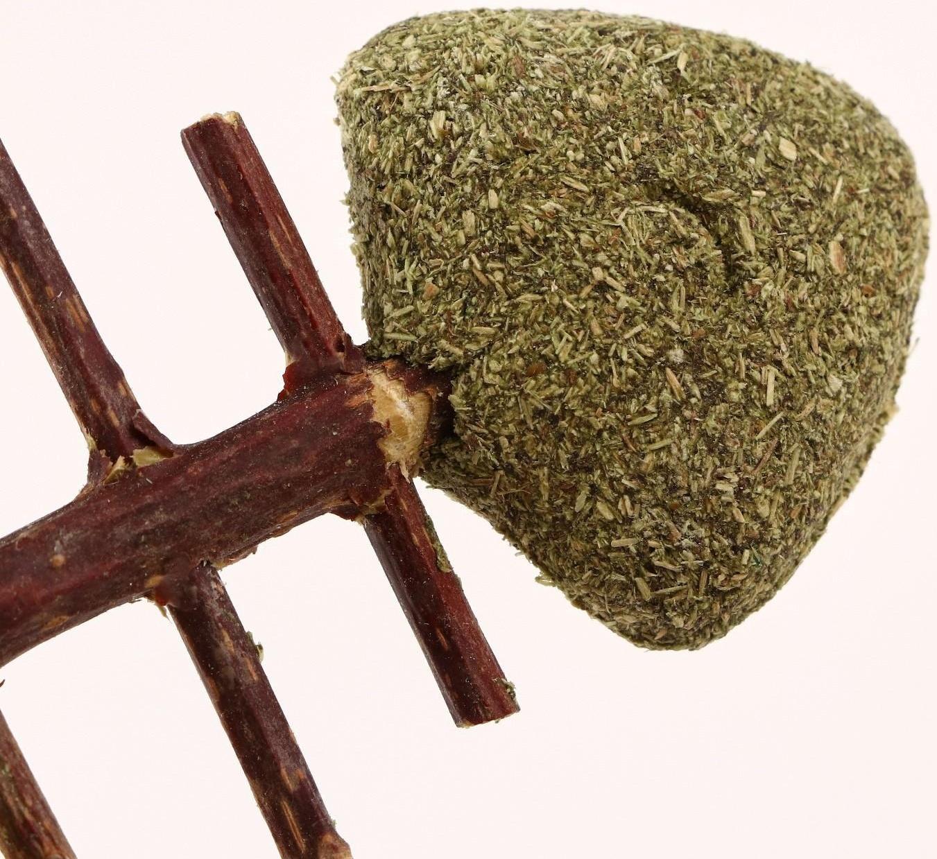 Игрушка для кошек из прессованной кошачьей мяты и скелетом из мататаби 