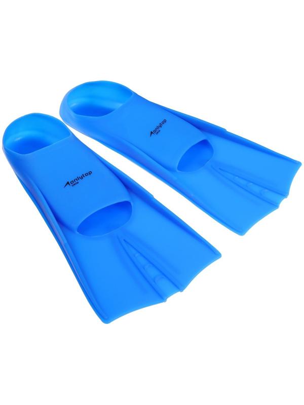 Ласты резиновые, длина стопы 20 см, размер 33-35, цвет синий