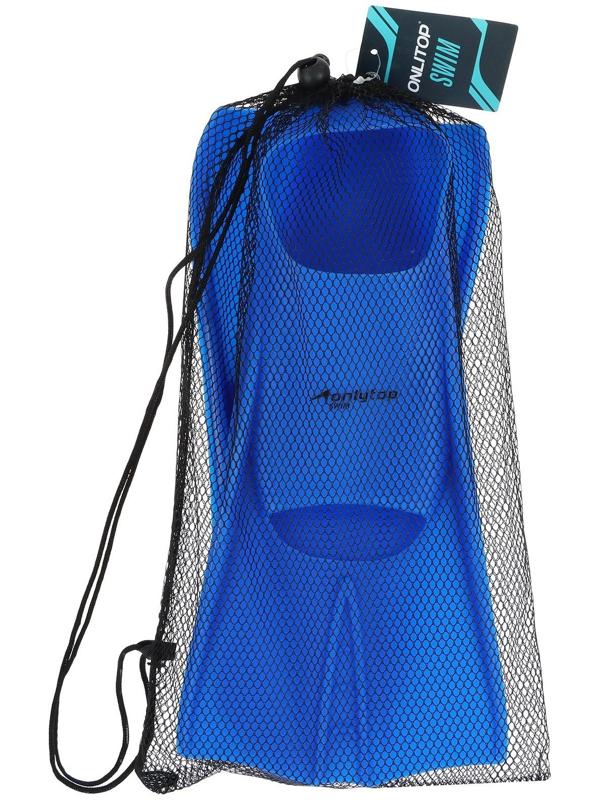 Ласты резиновые, длина стопы 20 см, размер 33-35, цвет синий