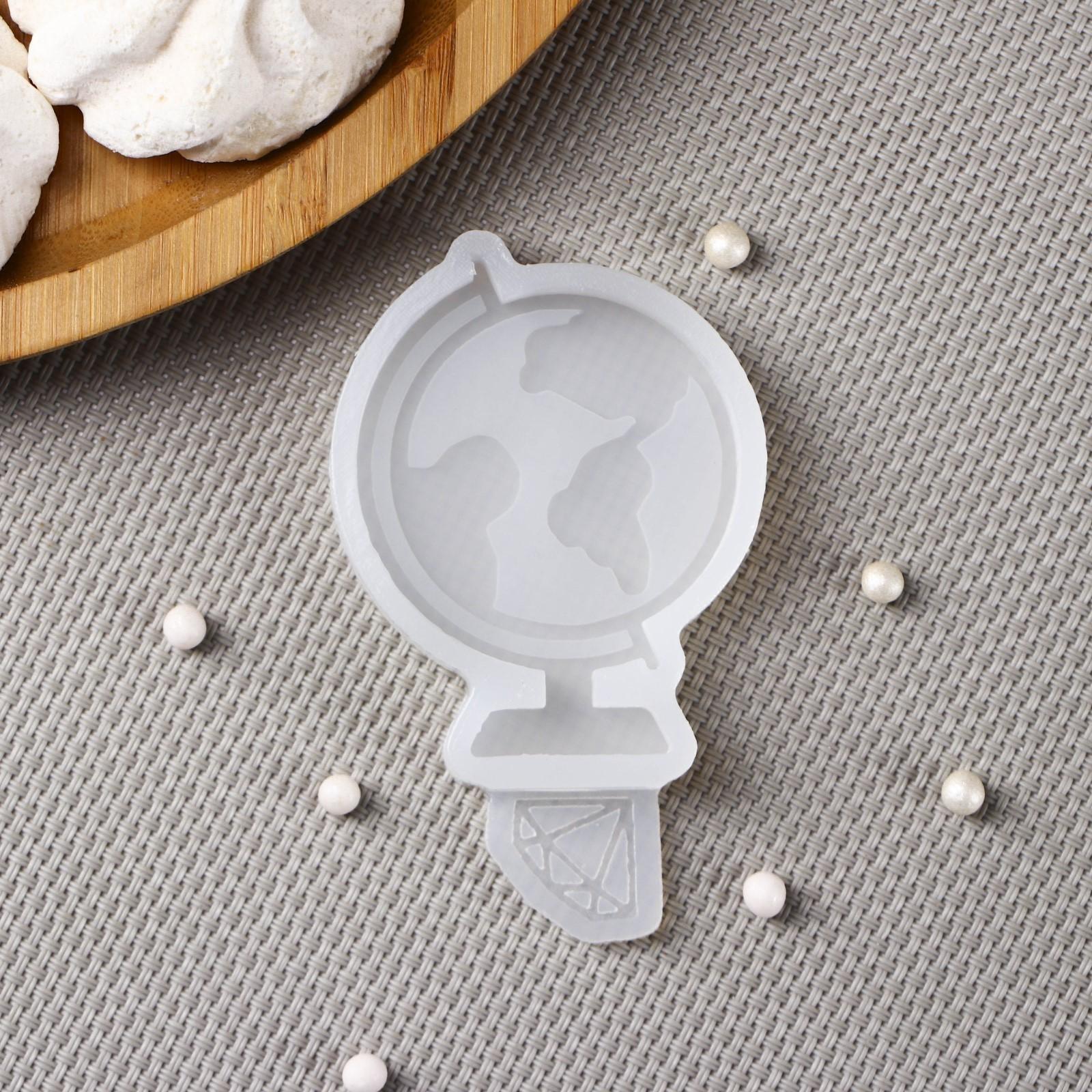 Молд «Глобус», 6,5×5 см, цвет прозрачный