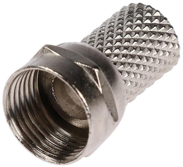 Антенный разъём Belsis SP3082, гнездо F - штекер TV, упаковка 5 шт