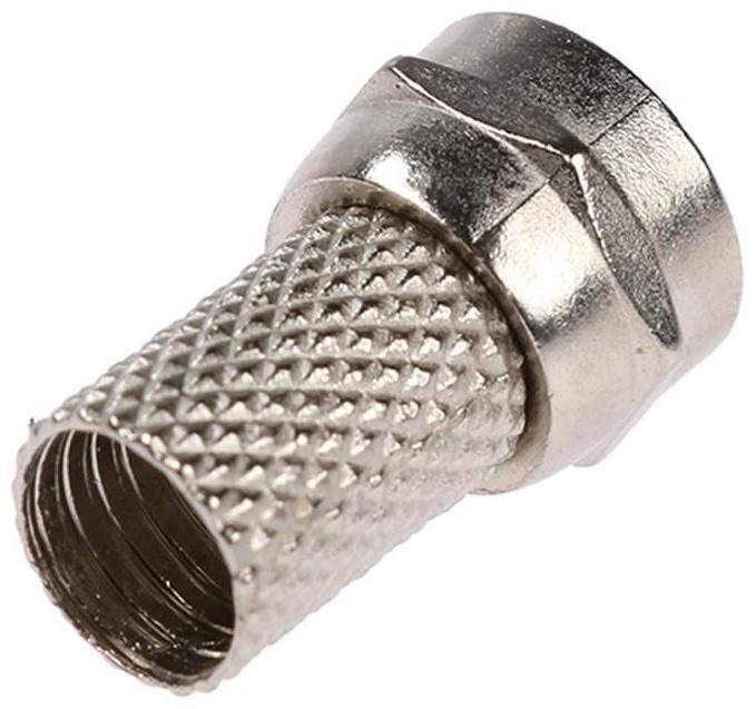 Антенный разъём Belsis SP3082, гнездо F - штекер TV, упаковка 5 шт